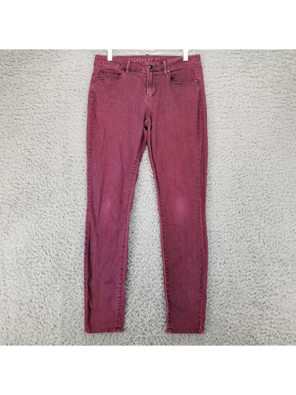 Articles of Society Jeans Womens 28 Red Mya Bordeaux Stretch Skinny *Read*